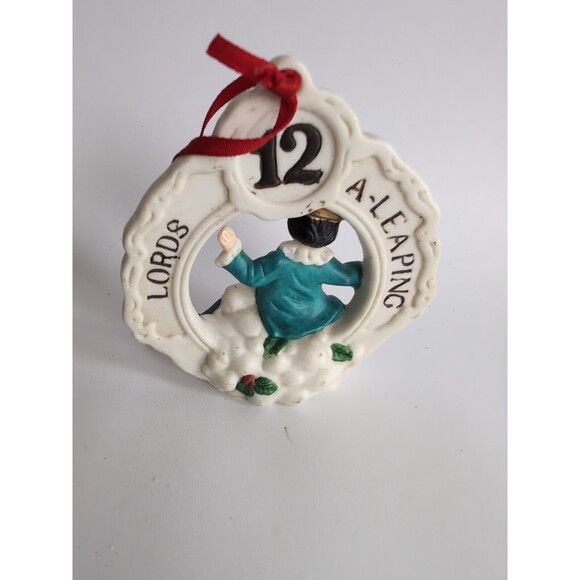 Breckenridge Christmas Ornament Replacement 12 Lord's A-Leapin Days of Ceramic - Picture 2 of 3